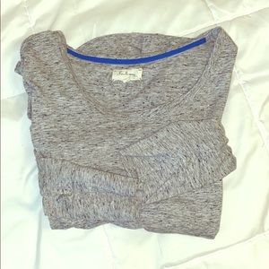 Lou & Grey long sleeve grey heather tee